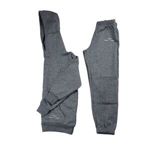 Lazypants Fleece Hoodie & Sweat Pants Set Sz 8 Gray Matching Outfit